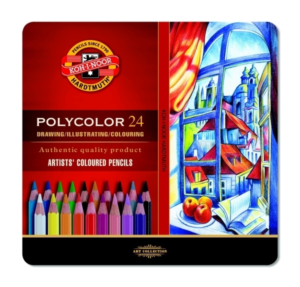 Picture of Kohinoor Polycolor Artist Coloured Pencils Set Of 24