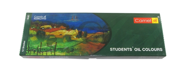 Picture of Camlin Students Oil Colours - Set 12 (9ml)