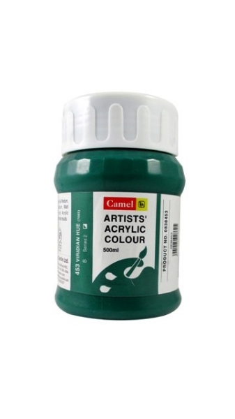 Picture of Camlin Artist Acrylic Colour 500ml - SR2 Viridian Green (453)