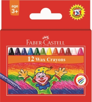 Picture of Faber Castell 12 Wax Crayons