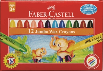 Picture of Faber Castell WAX CRAYON JUMBO Set of 12
