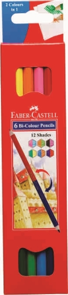 Picture of Faber Castell Bi-Colour Pencil - Set of 6