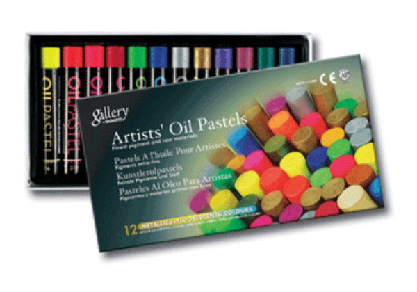 Picture of Mungyo Oil Pastel Artist - Set of 12 (Metallic & Fluorescent)