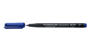 Picture of STAEDTLER Lumocolor Permanent Pen Blue (Fine Tip 0.6mm)