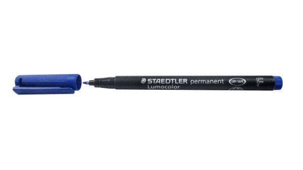Picture of Staedtler Lumocolor Permanent Pen - Blue (Fine Tip 0.6mm)