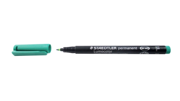 Picture of Staedtler Lumocolor Permanent Pen - Green (Fine Tip 0.6mm)