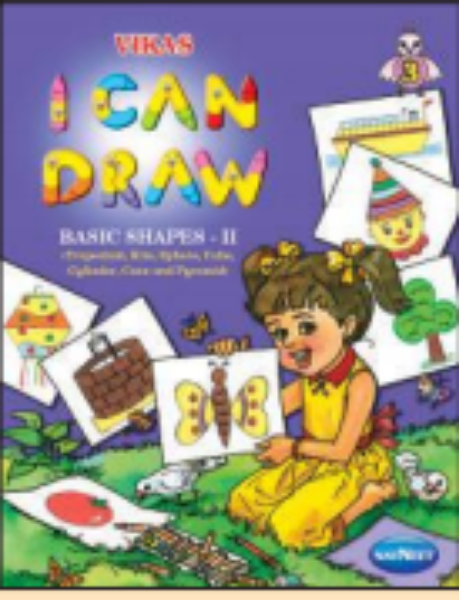 Picture of Vikas I Can Draw BASIC SHAPES - II (Trapezium, Kite, Sphere, Cube, Cylinder, Cone and Pyramid) Book