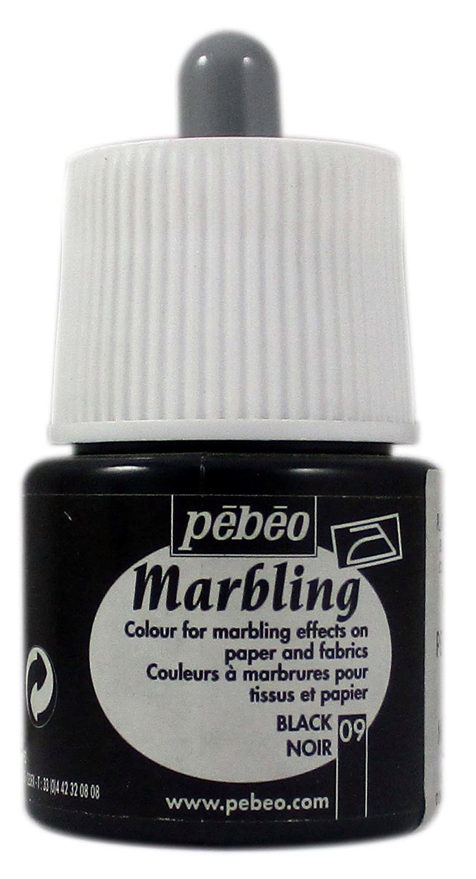Hindustan Trading Company Pebeo Marbling Colour 45ml 09 Black Pebeo Marbling Colours