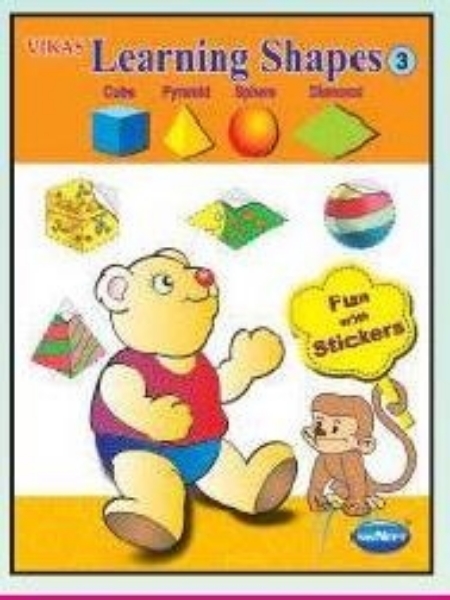 Picture of Vikas Learning Colours SHAPE -  Book 3 (Cube- Pyramid - Sphere - Diamond)