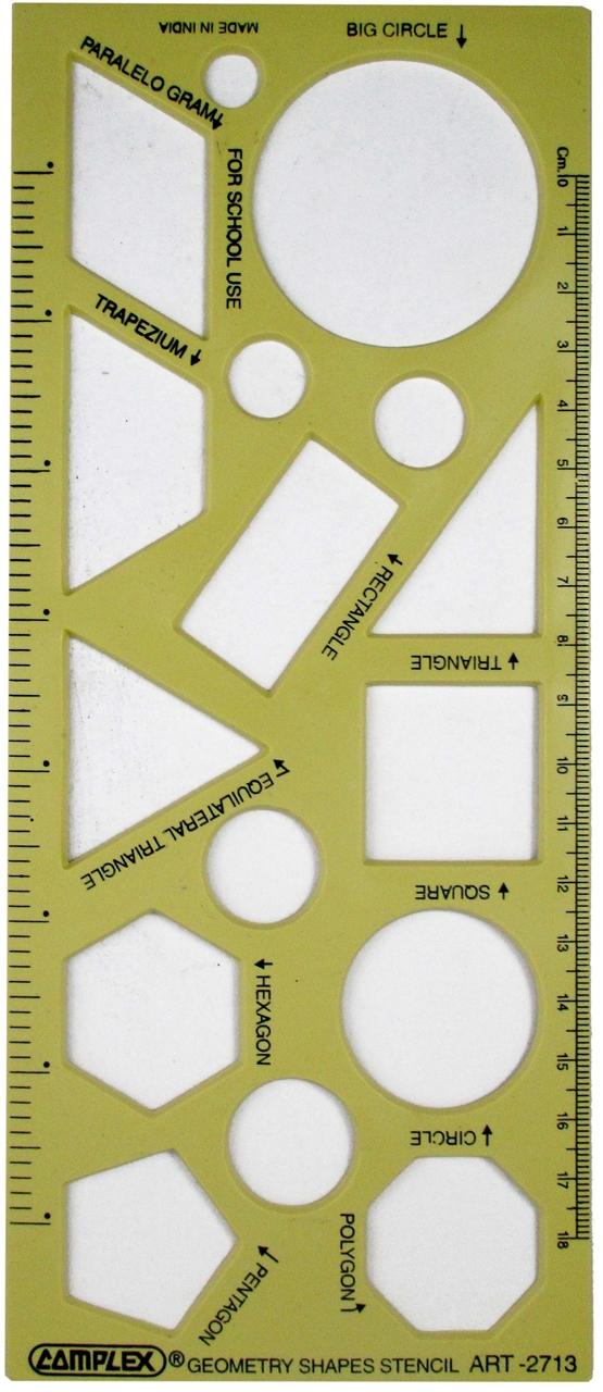 hindustan trading company complex geometry shapes stencil 2713 stencils shapes