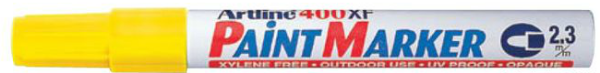 Picture of Artline 400XF Paint Marker Pen Yellow 2.3mm