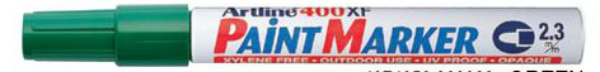 Picture of Artline 400XF Paint Marker Pen Green 2.3mm
