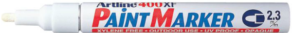 Picture of Artline 400XF Paint Marker Pen White 2.3mm