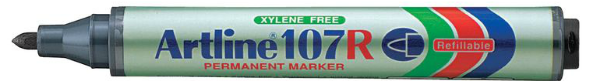 Picture of Artline 107R Refillable Permanent Marker Black 2mm