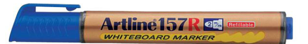Picture of Artline 157R Refillable White Board Marker Blue 2mm