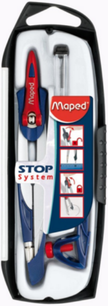 Compas Maped, Stop System 3 accessoires 2mm - Pandava