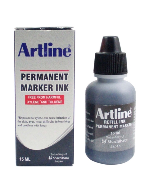 Picture of Artline Permanent Marker Ink Black 15ml