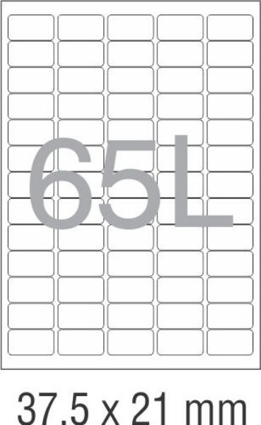 Picture of Novajet Multipurpose Self Adhesive Labels 37.5mm x 21mm (65L)