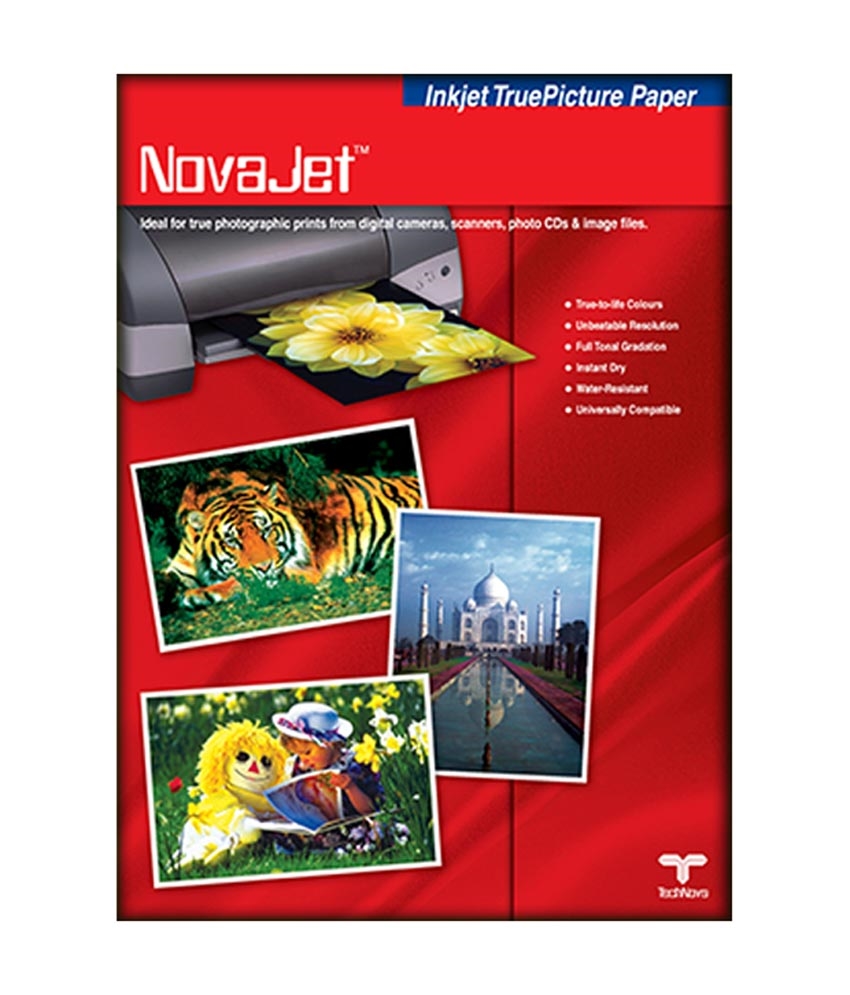 Novajet Photo Gloss Paper WR 132Gsm 50 Sheets General