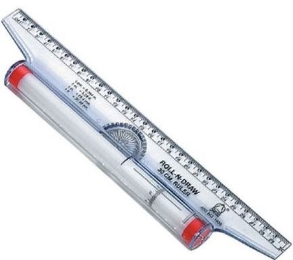 Picture of Omega Roll-N-Draw Ruler 30cm