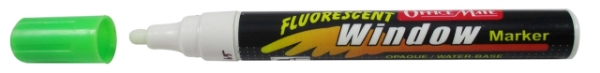 Picture of Office Mate Window Marker Fluorescent Green