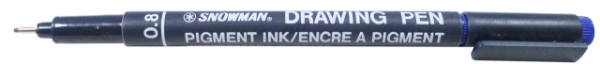 Picture of Snowman Drawing Pen 0.8mm Blue