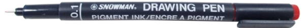Picture of Snowman Drawing Pen 0.1 Red