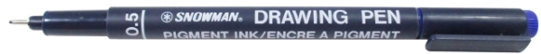 Picture of Snowman Drawing Pen 0.5mm Blue