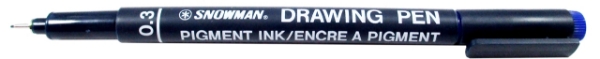 Picture of Snowman Drawing Pen 0.3mm Blue