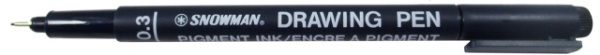 Picture of Snowman Drawing Pen 0.3mm Black