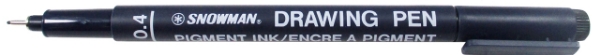 Picture of Snowman Drawing Pen 0.4mm Black
