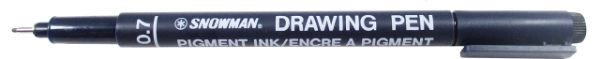 Picture of Snowman Drawing Pen 0.7mm Black