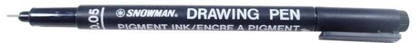 Picture of Snowman Drawing Pen 0.05mm Black