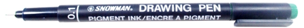 Picture of Snowman Drawing Pen 0.1 Green