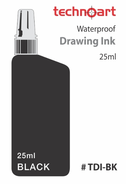 Picture of Isomars Waterproof Drawing Ink Black 25ml