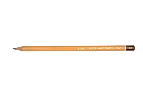 Picture of Kohinoor Yellow Graphite Pencil 1500/6B