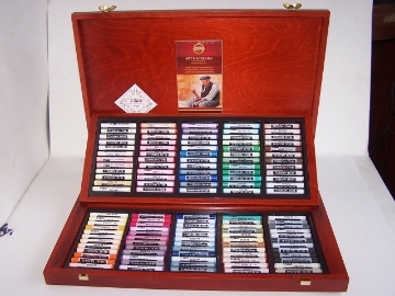 Picture of Kohinoor Artist Dry Chalks Set Of 120 (Assorted Colors) - Wooden Box