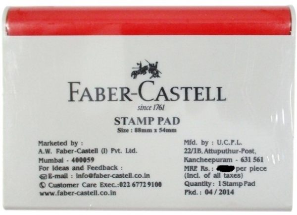 Picture of Faber Castell Stamp Pad - Small (Red)