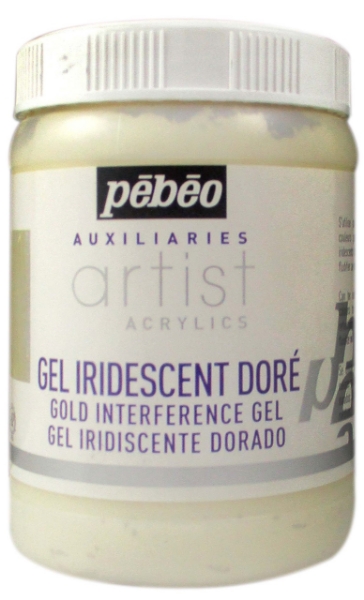 Picture of Pebeo Acrylic Extra Fine Interference Gold / Iridescent Gel - 250ml