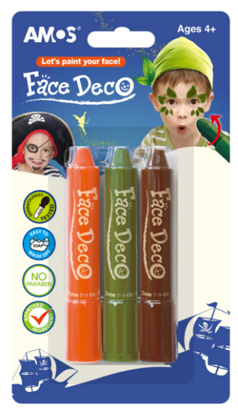 Picture of Amos Face Deco - I Set of 3 colours