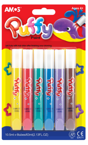 Picture of Amos Puffy Paint Set of 6 colours