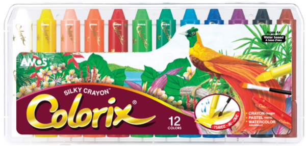 Picture of Amos Silky Crayon - COLORIX Set of 12 Colours