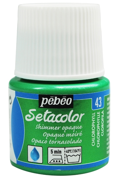 Picture of Pebeo Setacolour Opaque Shimmer - 45ml Chlorophyll(43)