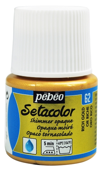 Picture of Pebeo Setacolour Opaque Shimmer - 45ml Rich Gold(62)