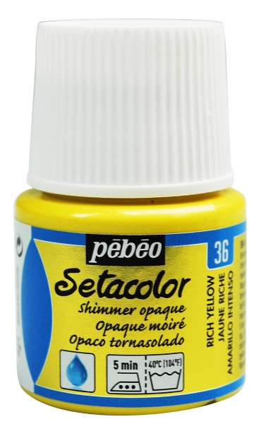 Picture of Pebeo Setacolour Opaque Shimmer - 45ml Rich Yellow(36)