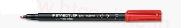 Picture of Staedtler Lumocolor Permanent Pen - Red (Fine Tip 0.6mm)