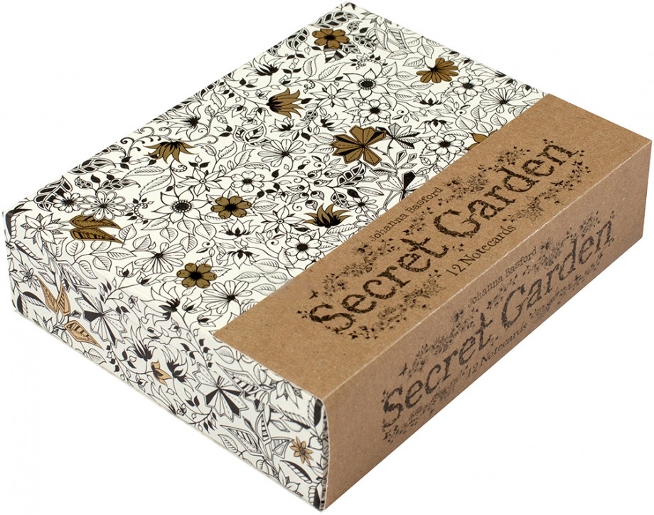Secret Garden 12 Notecards By Johanna Basford Adult