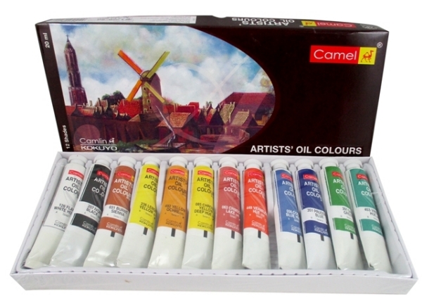 Picture of Camlin Artist Oil Colours - Set of 12 (20ml)