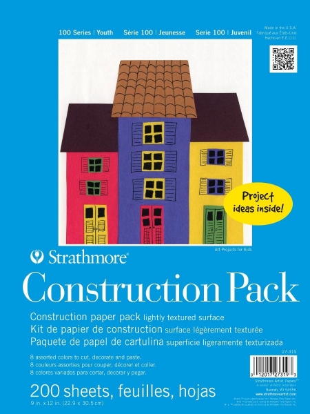Picture of Strathmore 100 Series Youth Construction Paper Sheets - 9"x12" Assorted Colours (200 Sheets)