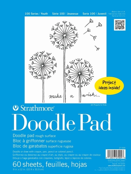 Picture of Strathmore 100 Series Youth Doodle Pad - Tape Bound - 9"x12" (60 Sheets)